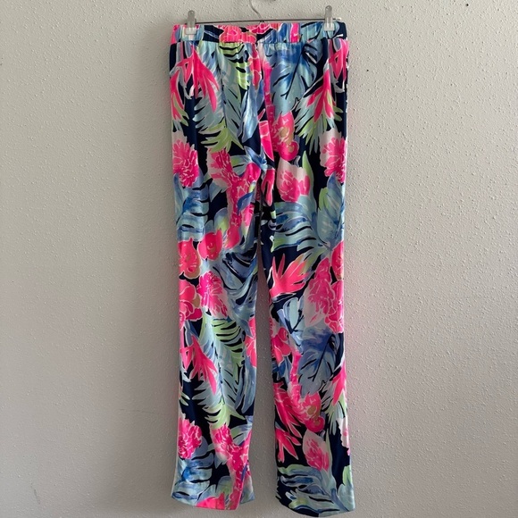 Lilly Pulitzer Madeira Floral Print Pants Size 4 - Picture 7 of 10